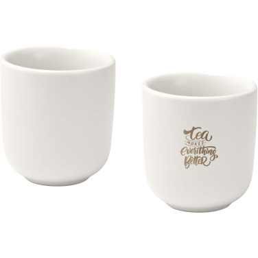 Logotrade Ideja dāvanas foto: Vīriešu 90 ml keramikas espresso krūzītes - 2 gab. komplekts