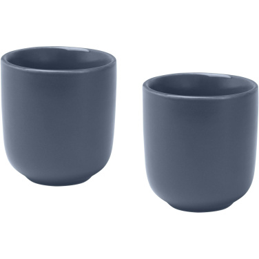 Logotrade dāvanas foto: Vīriešu 90 ml keramikas espresso krūzītes - 2 gab. komplekts