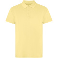 Kobeina īsroku unisex polo krekls, Dzeltens