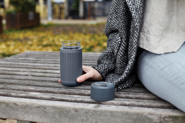 Logotrade biznesa dāvanas foto: Black+Blum stikla ceļojumu krūze 340 ml