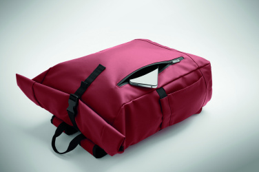 Logotrade ziemassvētku dāvanas foto: Sarullējama klēpjdatora mugursoma 600D