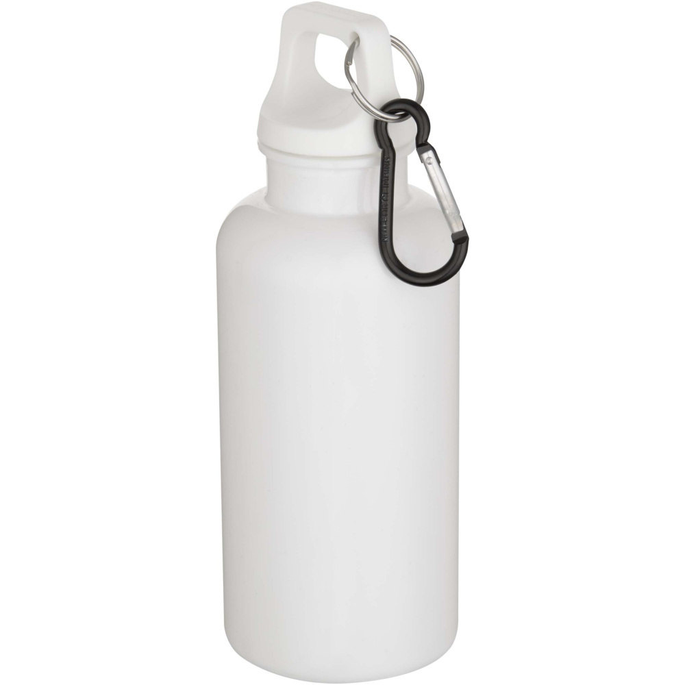 Logotrade Ideja dāvanas foto: Oregon 400 ml vienkrāsaina RCS pārstrādātas plastmasas ūdens pudele ar karabīni