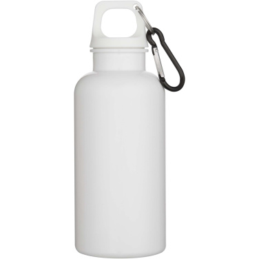 Logotrade biznesa dāvanas foto: Oregon 400 ml vienkrāsaina RCS pārstrādātas plastmasas ūdens pudele ar karabīni