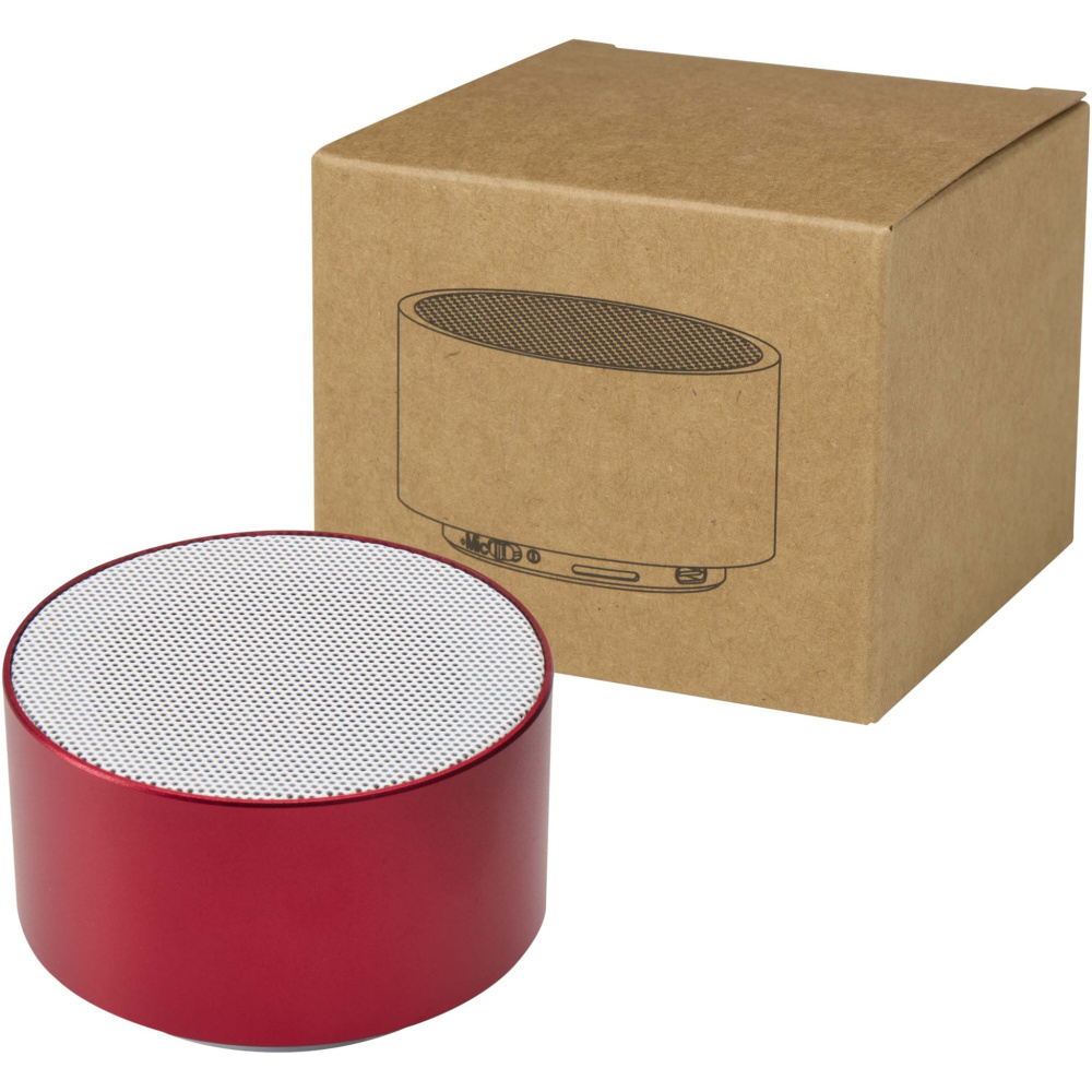 Logotrade biznesa dāvanas foto: Ankaa 3W pārstrādāta alumīnija bezvadu Bluetooth® skaļrunis