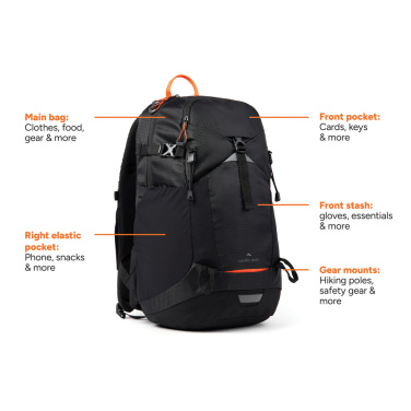 Logotrade ziemassvētku dāvanas foto: Nordic Drift Trail RCS mugursoma 24L