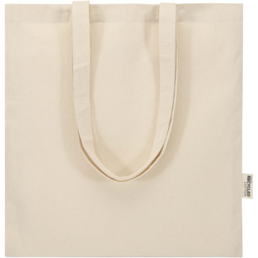 Logotrade ziemassvētku dāvanas foto: Madras Blend 140 g/m² GRS pārstrādātas kokvilnas iepirkumu soma 7L