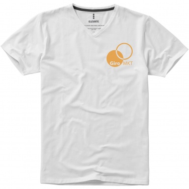Логотрейд pекламные cувениры картинка: Kawartha short sleeve men's organic V-neck t-shirt