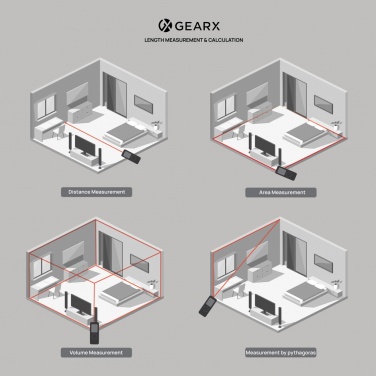 Лого трейд pекламные подарки фото: Лазерный дальномер Gear X RCS из переработанного алюминия, 30 метров