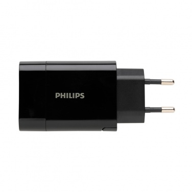 Лого трейд бизнес-подарки фото: Сверхбыстрое настенное зарядное устройство Philips PD