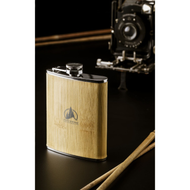 Логотрейд pекламные cувениры картинка: Бутылка для питья Hipflask Bamboo 200 мл