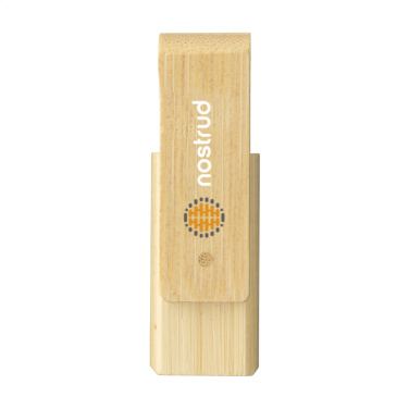 Лого трейд бизнес-подарки фото: USB-накопитель Waya Bamboo 16 ГБ