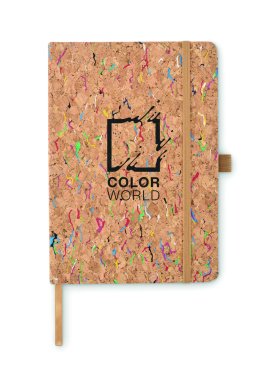 Лого трейд pекламные cувениры фото: A5 cork coloured notebook