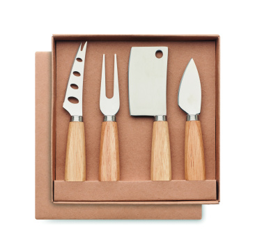 Логотрейд pекламные cувениры картинка: Set of 4 cheese knives