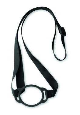 Логотрейд pекламные продукты картинка: Lanyard with cup holder 6cm