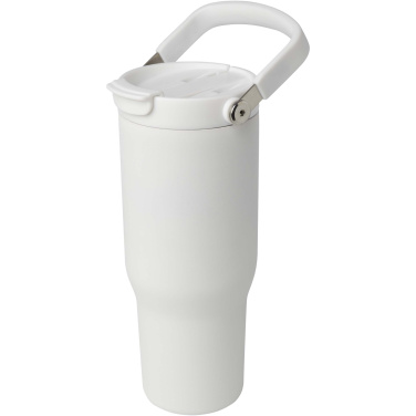 Логотрейд pекламные подарки картинка: Термостакан Bronx объемом 900 мл из меди и переработанной нержавеющей стали, сертифицированной по стандарту RCS, с вакуумной изоляцией и крышкой с двойной функцией