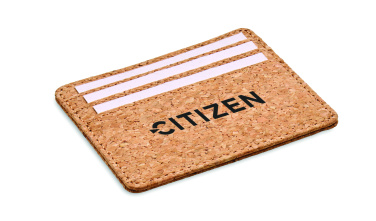 Логотрейд pекламные cувениры картинка: Cork cardholder with RFID