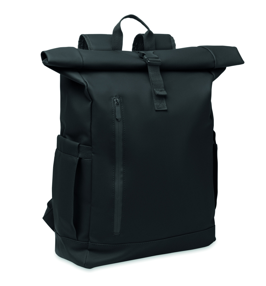 Логотрейд pекламные cувениры картинка: Rolltop laptop rucksack 600D