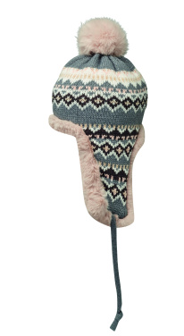 Лого трейд pекламные подарки фото: Knitted beanie with ear flap