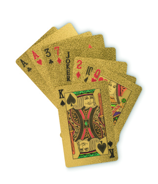 Лого трейд бизнес-подарки фото: Waterproof playing cards