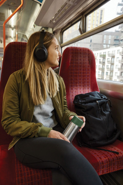 Логотрейд бизнес-подарки картинка: Черный + Blum изолированный герметичный дорожный стакан из нержавеющей стали