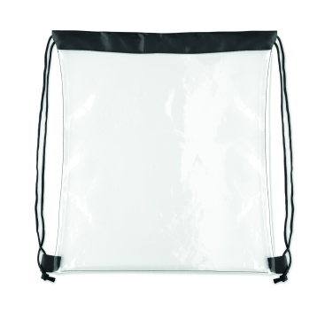 Лого трейд pекламные продукты фото: Transparent drawstring bag