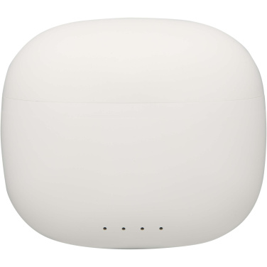 Лого трейд бизнес-подарки фото: Alterf гарнитура True Wireless Bluetooth® из переработанной пластмассы с силиконовыми амбушюрами