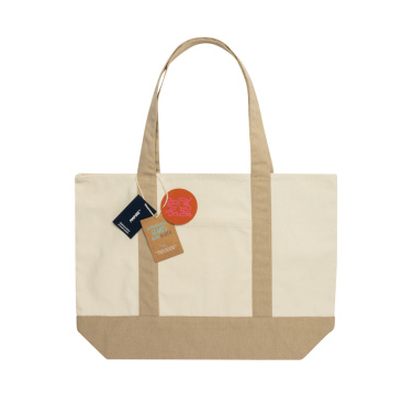 Логотрейд pекламные подарки картинка: Сумка-шоппер SHOP LOCAL AWARE™ из переработанного хлопка плотностью 350 г/м²