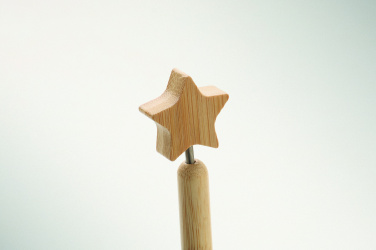 Лого трейд pекламные подарки фото: Bamboo star ball pen