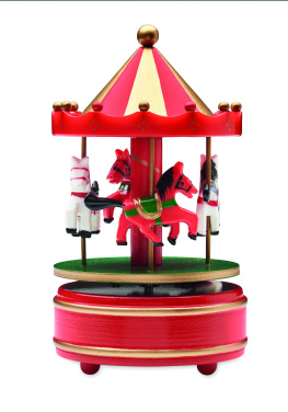 Лого трейд pекламные cувениры фото: Mini carousel music box