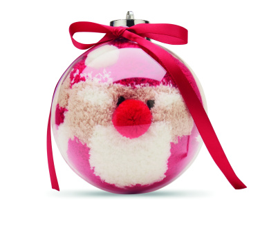 Логотрейд pекламные cувениры картинка: Santa socks in bauble ornament