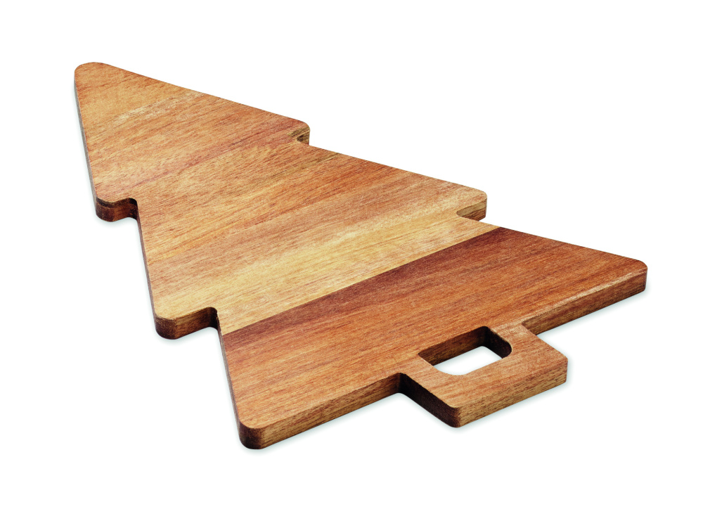 Логотрейд pекламные cувениры картинка: Acacia serving board Xmas tree