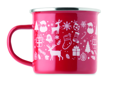Лого трейд pекламные подарки фото: Christmas enamel mug 300ml