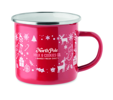 Лого трейд pекламные продукты фото: Christmas enamel mug 300ml