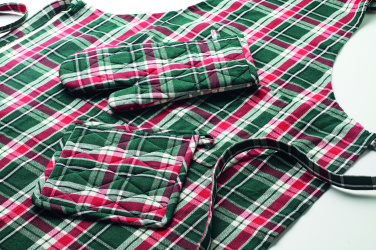 Лого трейд pекламные подарки фото: Chequered cotton kitchen set