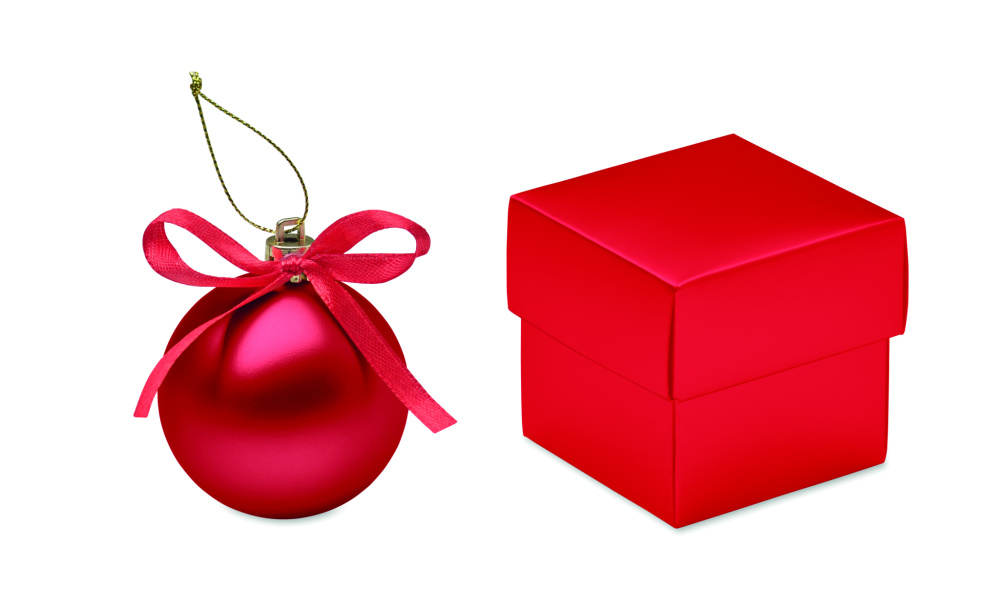 Лого трейд бизнес-подарки фото: Christmas bauble gift box