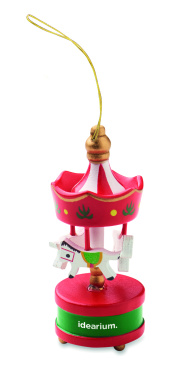Логотрейд pекламные продукты картинка: Wooden carousel ornament