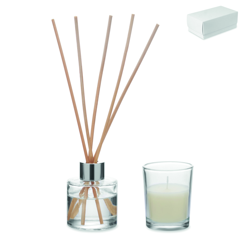 Лого трейд pекламные подарки фото: Vanilla diffuser & candle set