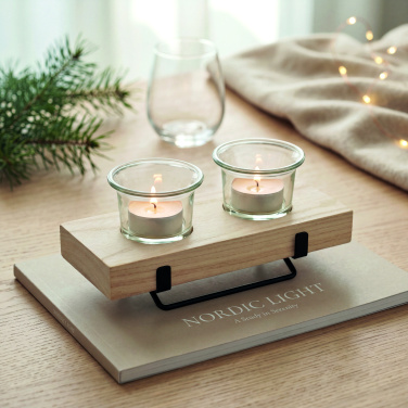 Логотрейд pекламные подарки картинка: Tea light holder set with stand