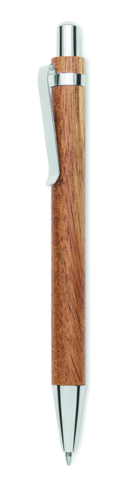 Лого трейд бизнес-подарки фото: Acacia wood ball pen