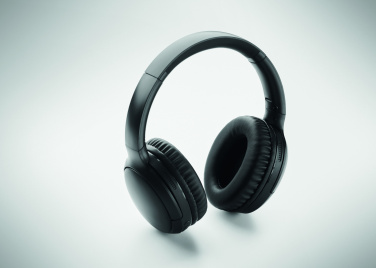 Логотрейд бизнес-подарки картинка: Foldable headphones in pouch