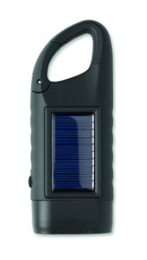 Лого трейд бизнес-подарки фото: Solar torch with dynamo crank