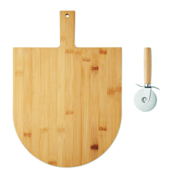 Логотрейд pекламные подарки картинка: Bamboo pizza board & cutter