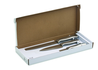 Логотрейд pекламные подарки картинка: Stainless steel knife set 3pcs