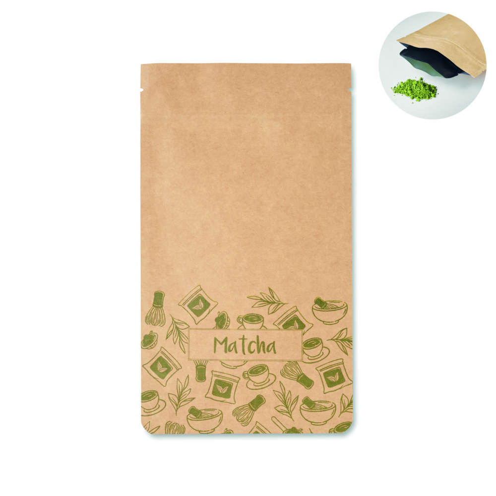 Лого трейд бизнес-подарки фото: Matcha tea powder 10 g