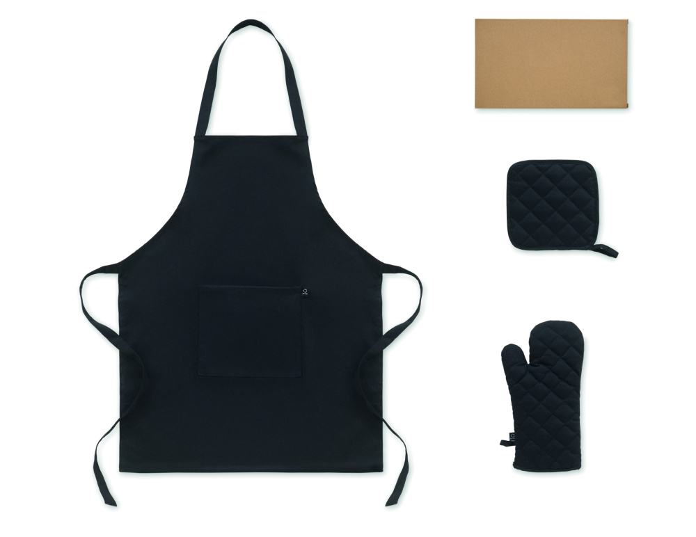 Логотрейд pекламные cувениры картинка: Recycled cotton kitchen set