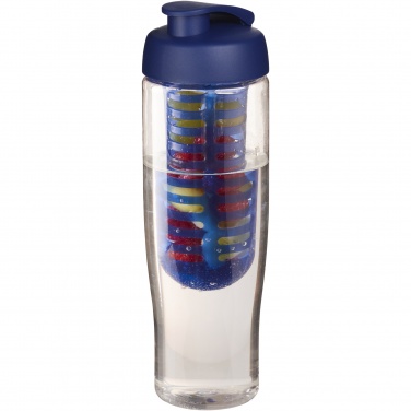 Logotrade profilprodukter bild: H2O Active® Tempo 700 ml sportflaska med uppfällbart lock och fruktbehållare