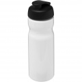 H2O Active® Base 650 ml sportflaska med uppfällbart lock, Vit / Solid svart