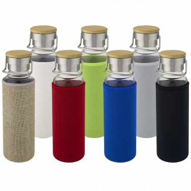 Logotrade kampanjprodukter bild: Thor 660 ml glasflaska med neoprenfodal