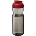 H2O Active® Base Tritan™ 650 ml sportflaska med uppfällbart lock, Träkol / Röd