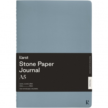 Logotrade kampanjprodukter bild: Karst® A5 stenpappersjournal, tvåpack